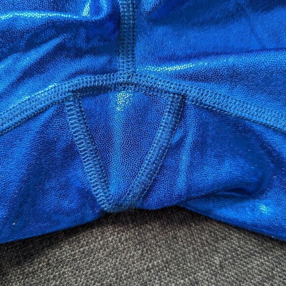 Heroine Sport Marvel Cobalt Blue Metallic Shine Leggings - Picture 4 of 10